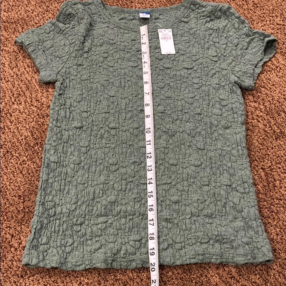 Old Navy Green Fitted Ribbed T-Shirt - Picture 5 of 5
